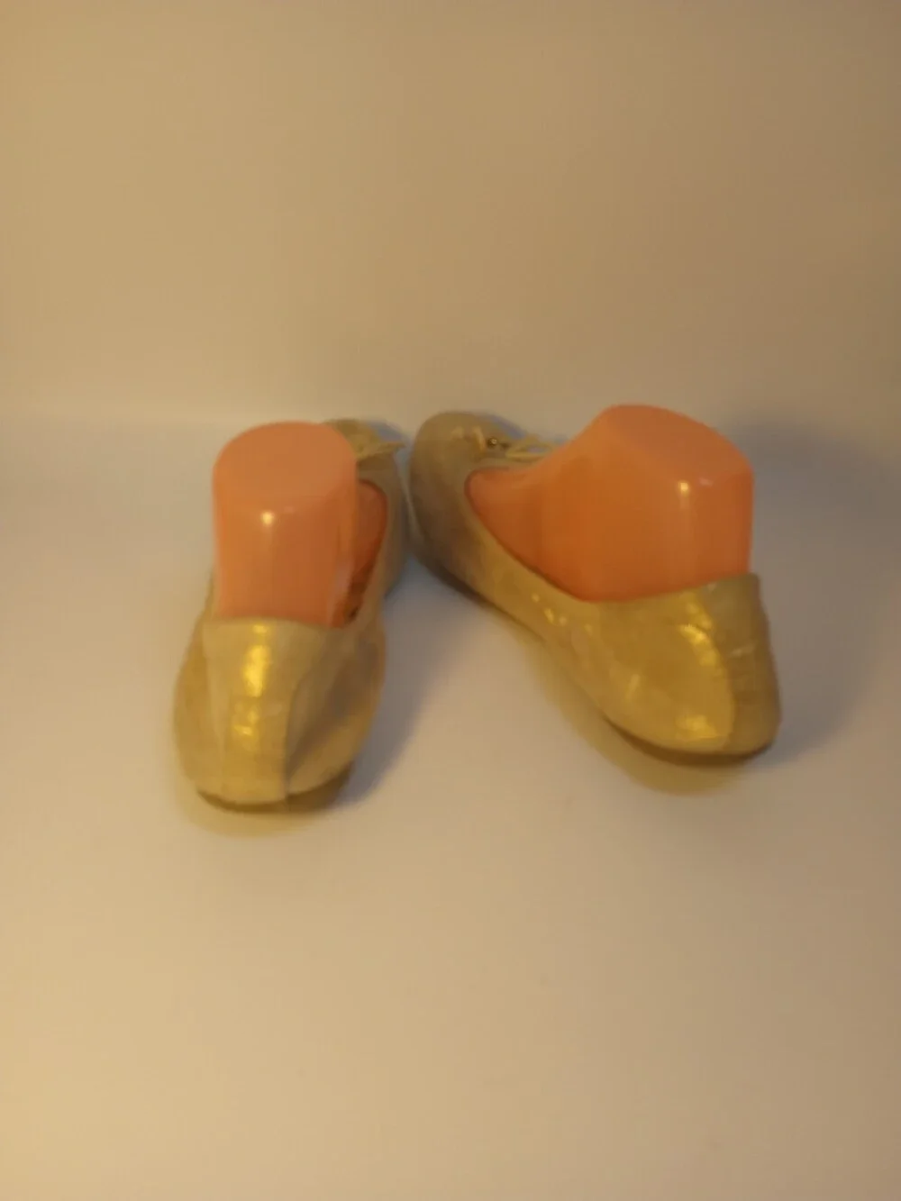 Dexflex Comfort Ballet Shoes Gold Slip On Espadrilles Shoes Womens Size 9M